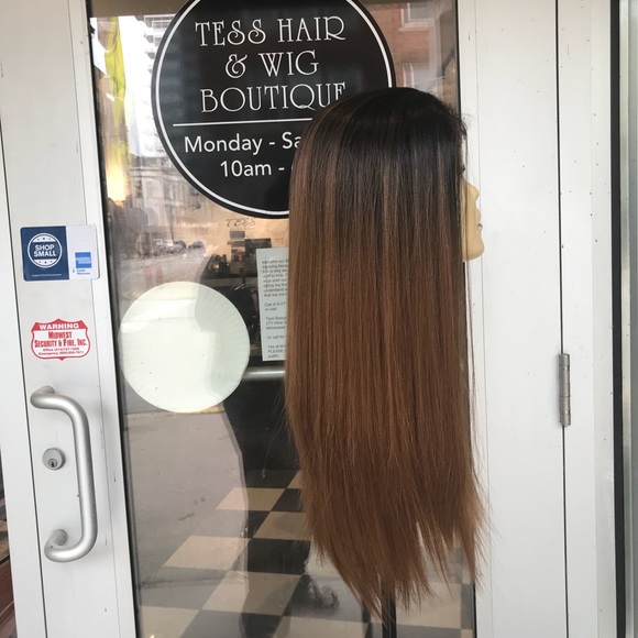 Wig ombré 1B/30 6X6 freeparting space hair Blende main image 4